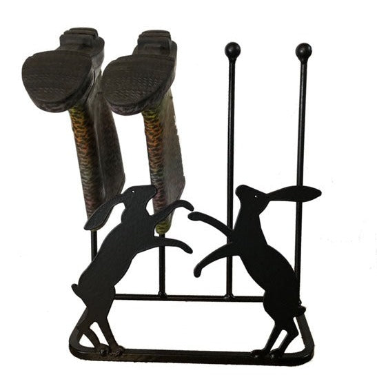 Boxing Hares Two Pair Boot Rack
